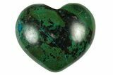Polished Malachite & Chrysocolla Heart - Peru #250301-1